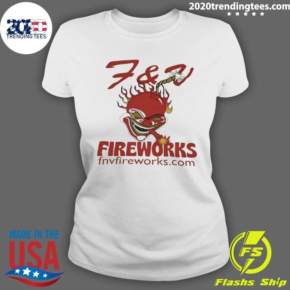 F & V Fireworks Graphic Shirt