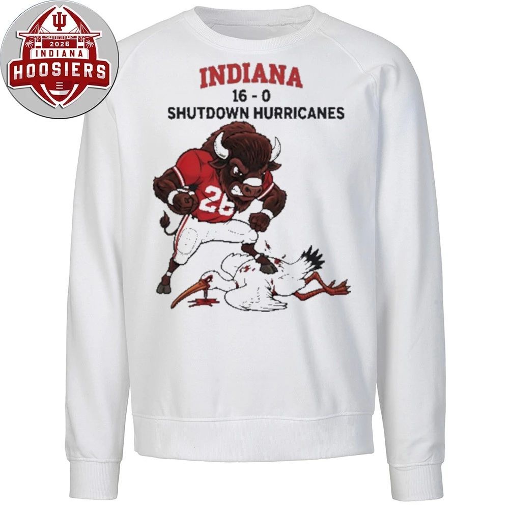 IU Football Dominant Win Mascot 2026 Tee Shirt
