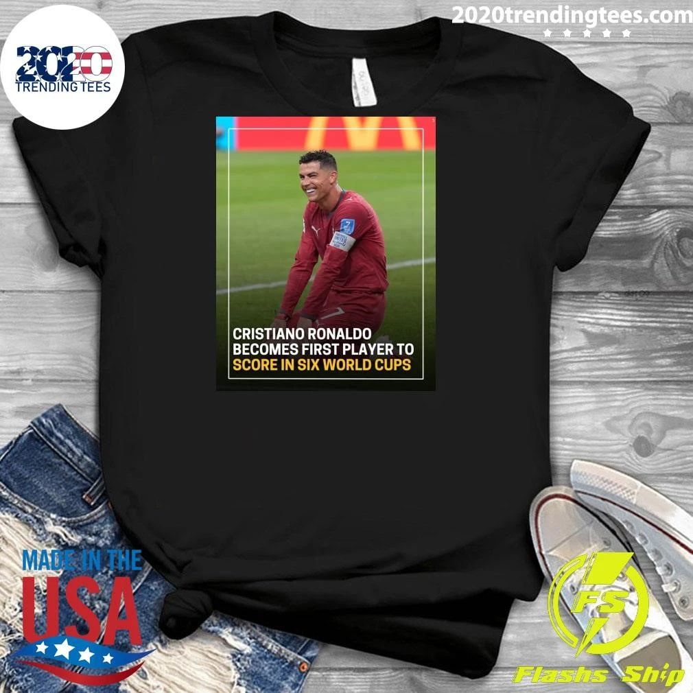 Cristiano Ronaldo Becomes First Player To Score In Six World Cups Shirt