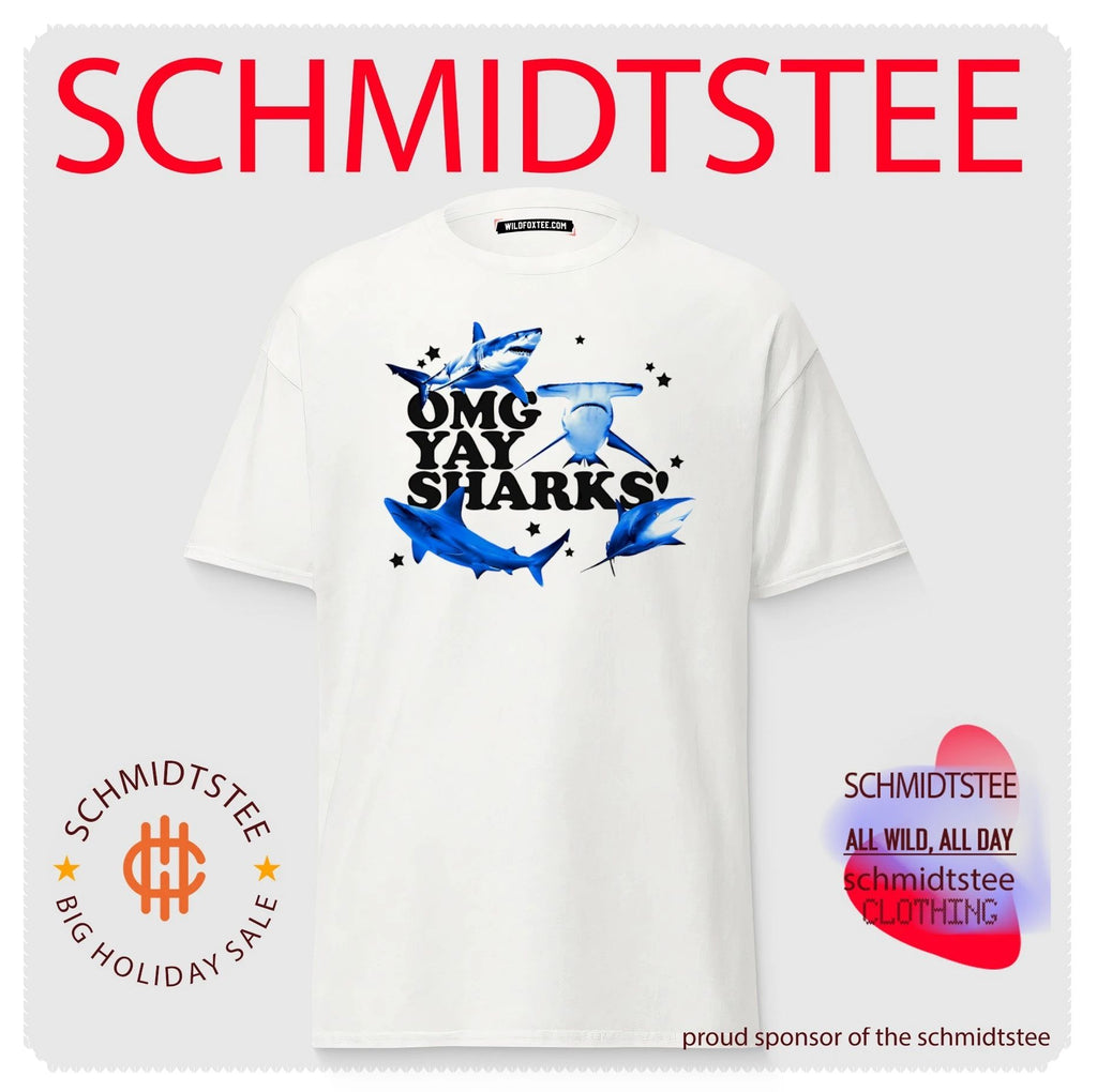 Omg Yay Sharks ocean life marine biology shirt