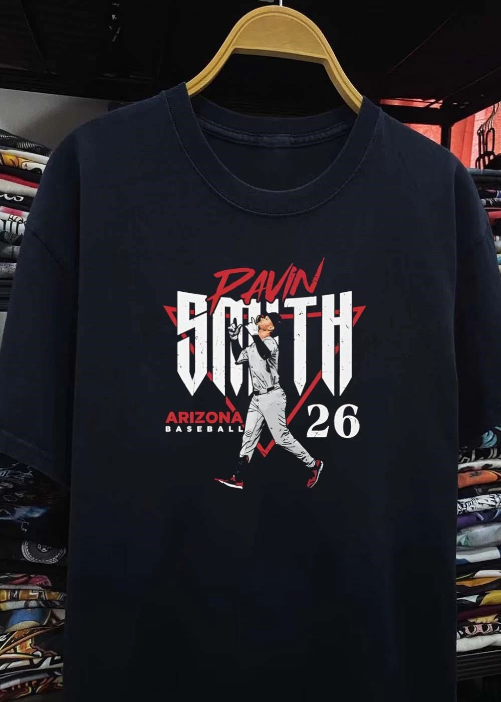 Pavin Smith Arizona Baseball Player Hitting 26 Arizona Baseball T-Shirt