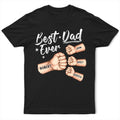 Best Dad Grandpa Ever Fist Bump - Personalized T Shirt