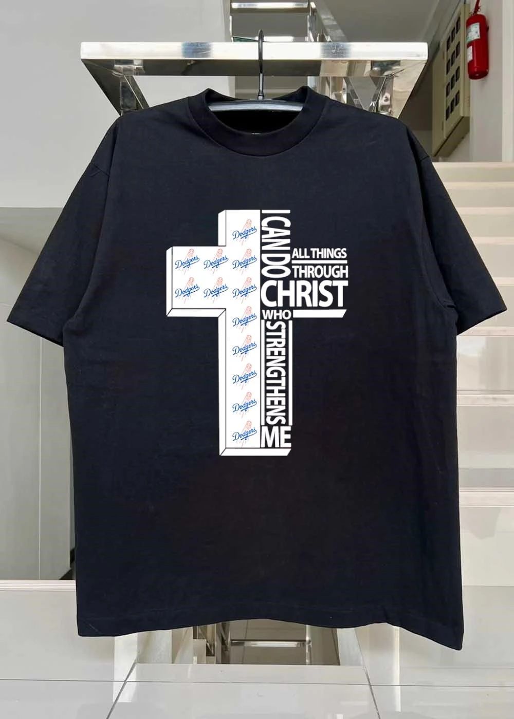 Dodgers shirt I Can Do All Things Through Christ Who Strengthens Me