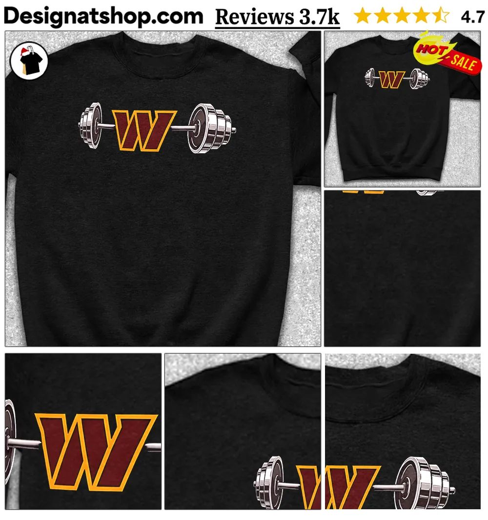 Commanders Barbell Washington Football Weightlifting Spirit Of True Champions Shirt