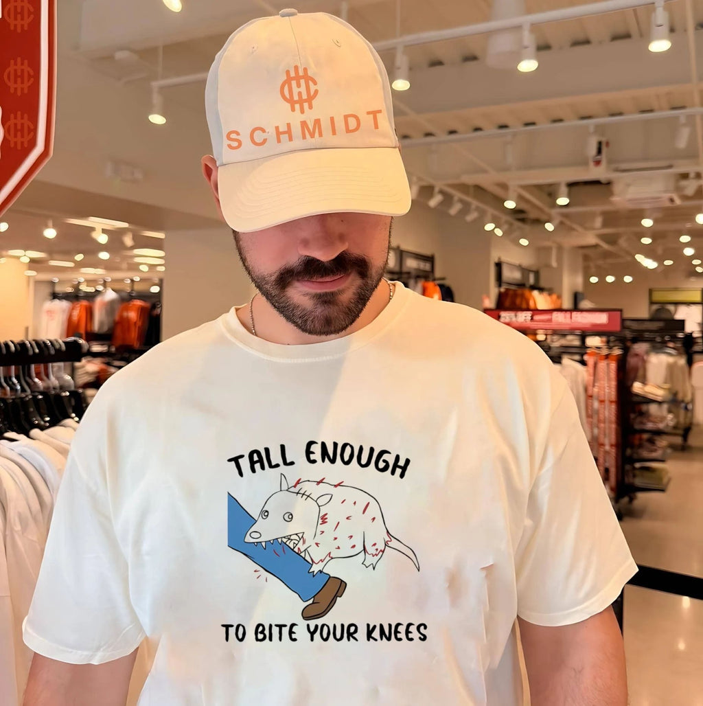 Opossum tall enough to bite your knees shirt