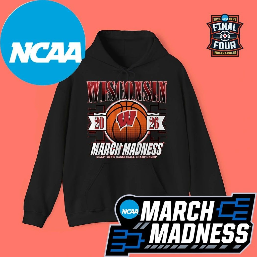 Wisconsin Badgers MBB 2026 NCAA Women’s Basketball Championship March Madness Logo Shirt