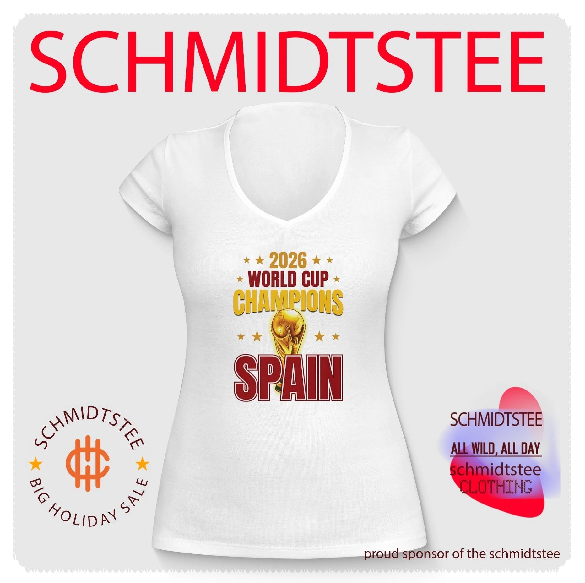 Spain 2026 World Cup Champions Football Soccer shirt