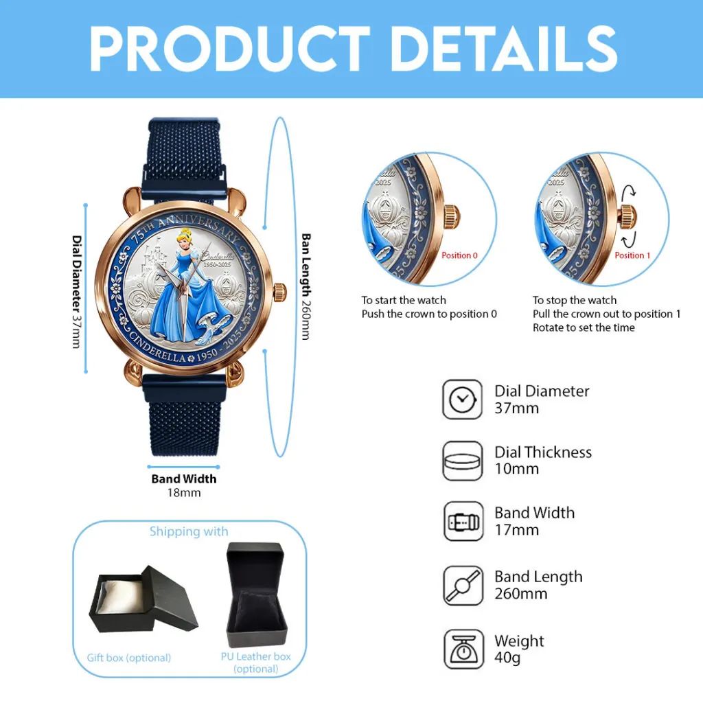 Cinderella 75th Anniversary 1950 – 2025 Watch