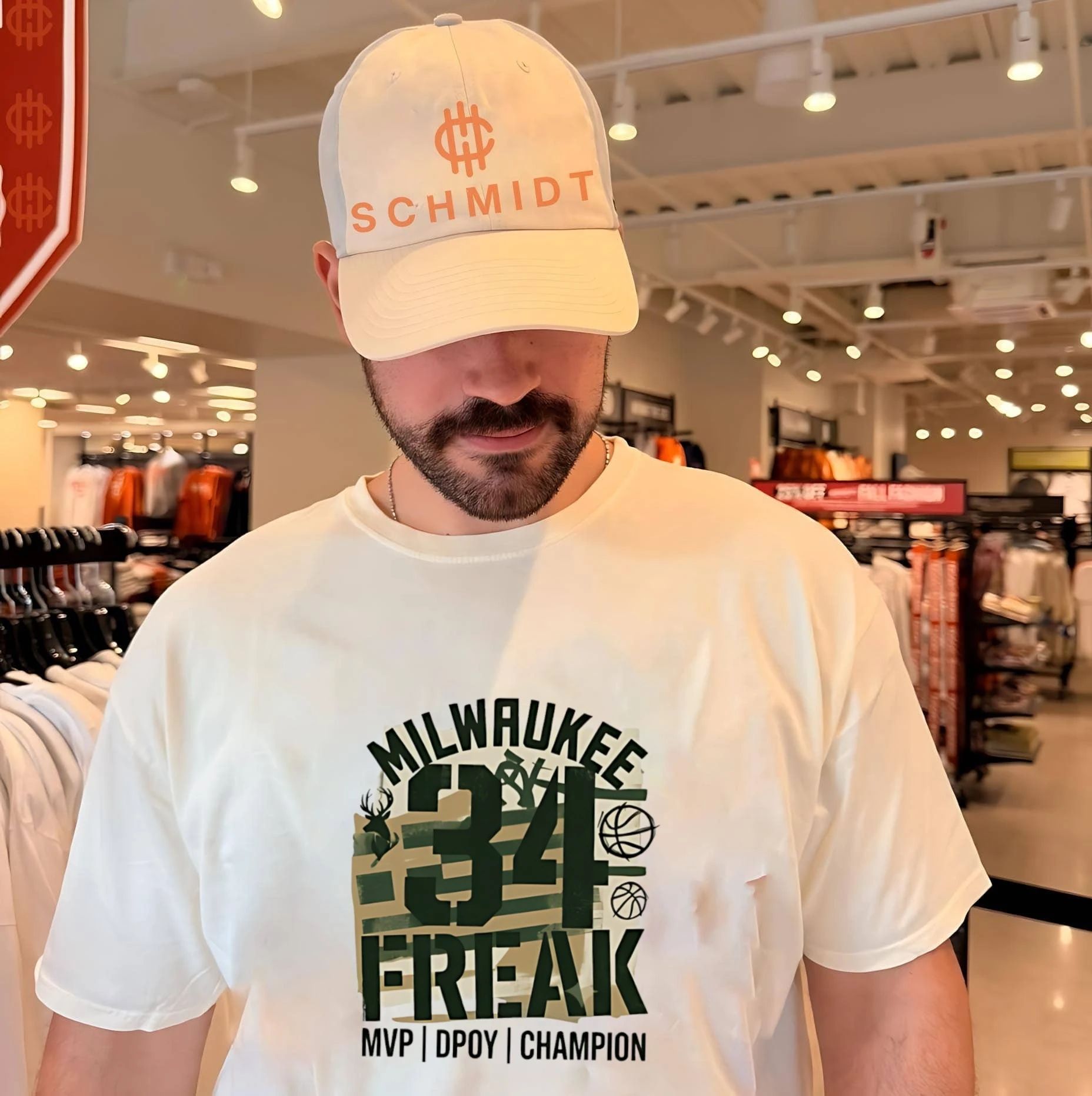 Milwaukee Freak 34 NBA player Giannis Antetokounmpo Basketball shirt