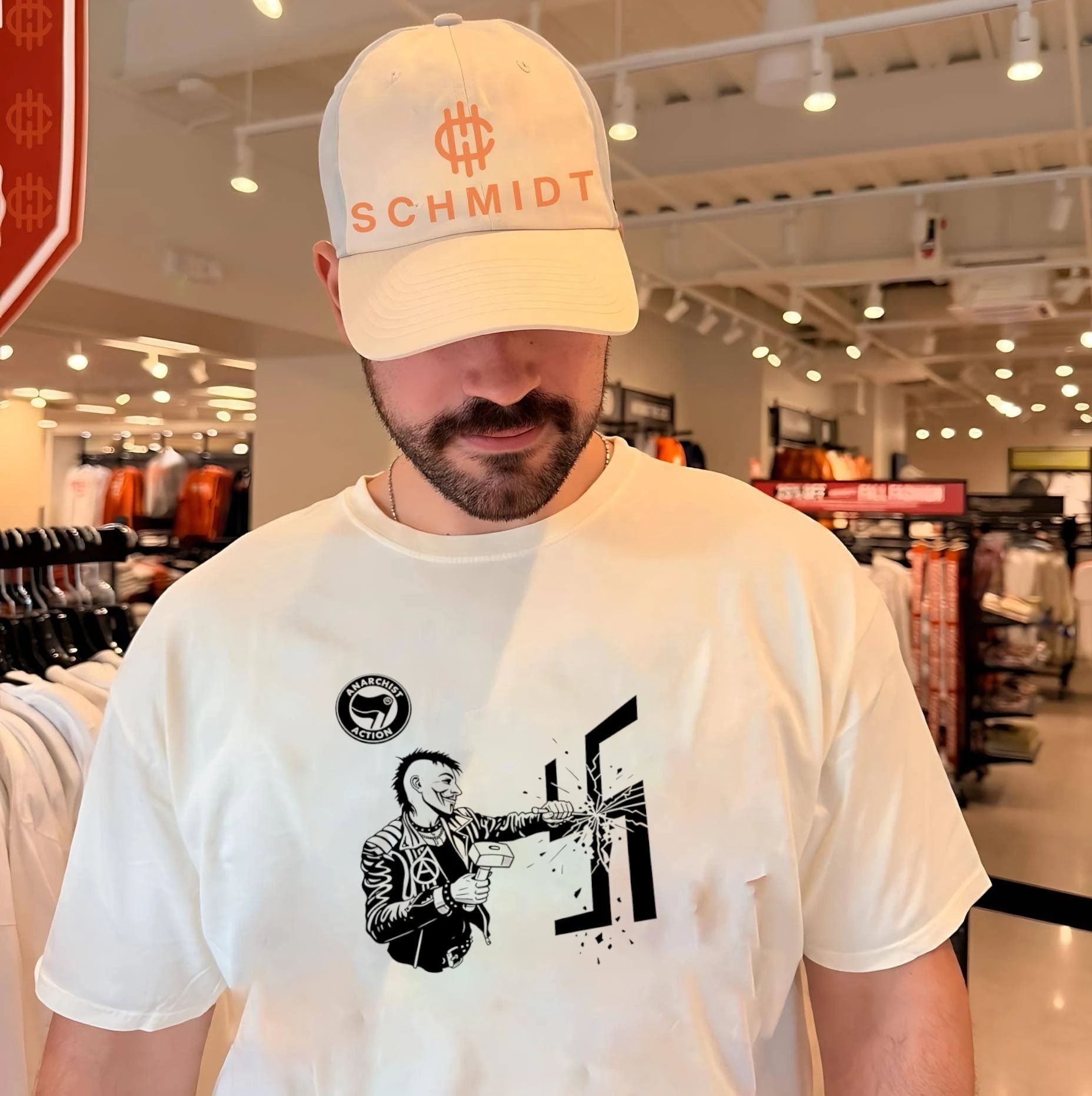 Anarchist Action Punk Smashing Swastika shirt