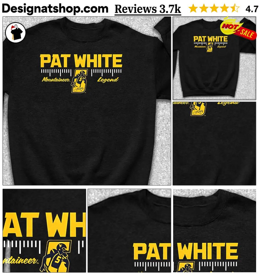 Pat White 84 West Virginia Mountaineers Retirement signature shirt