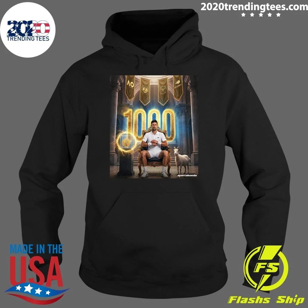 Djokovic Is Now The Second Tennis Player In History With 1,000 Weeks In The Top 20 Of The Atp Ranking Shirt