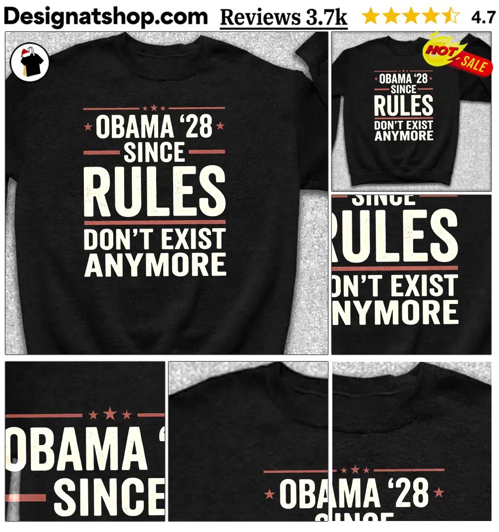 Barack Obama Apparel Obama ’28 Since Rules Don’t Exist Anymore Cotton Shirt