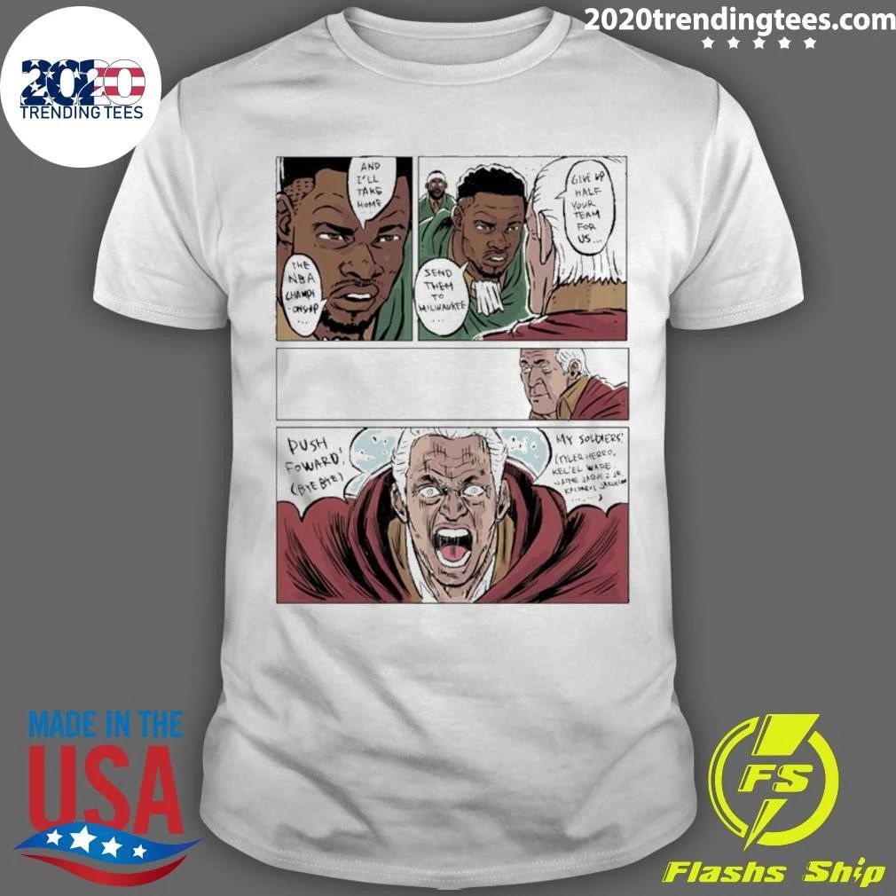 Milwaukee Bucks Giannis Antetokounmpo To Miami Pat Riley Shirt