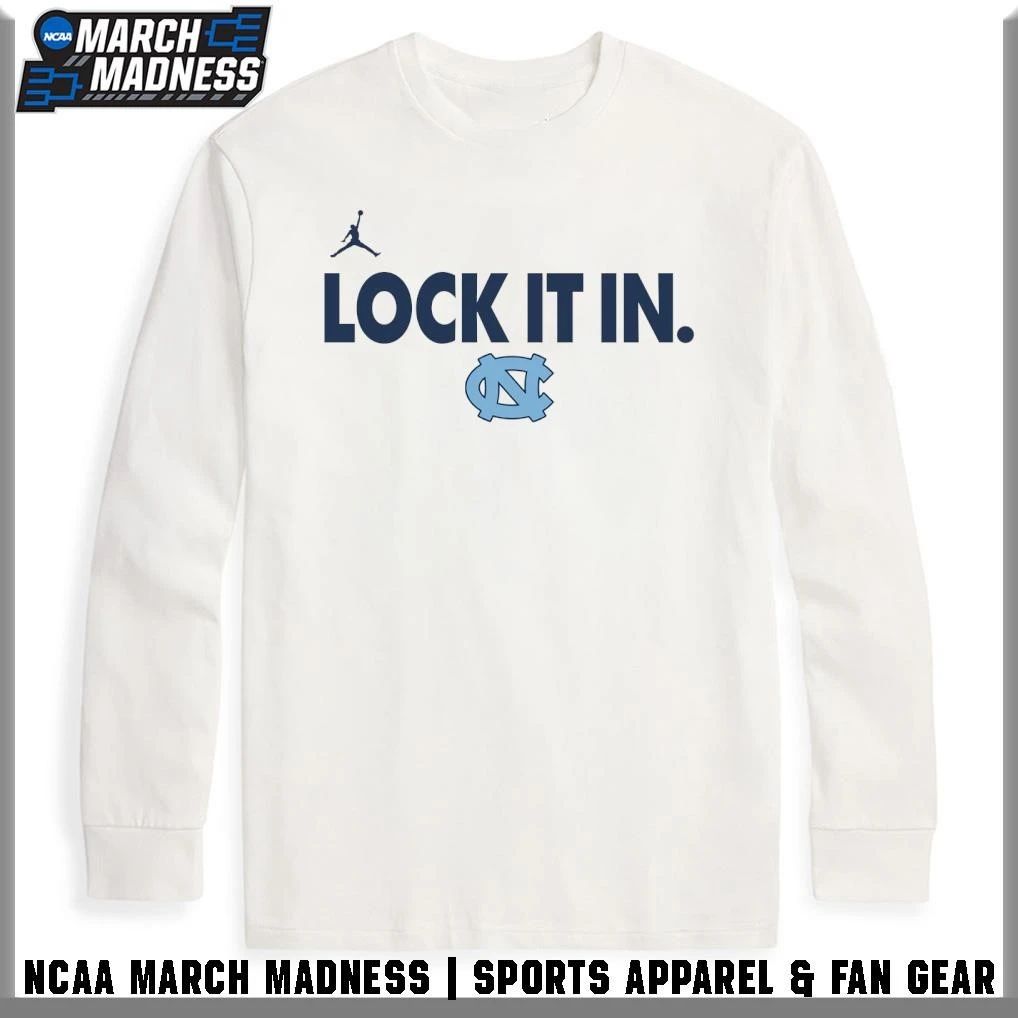 North Carolina Tar Heels Men’s Basketball Lock It In 2026 T-Shirt