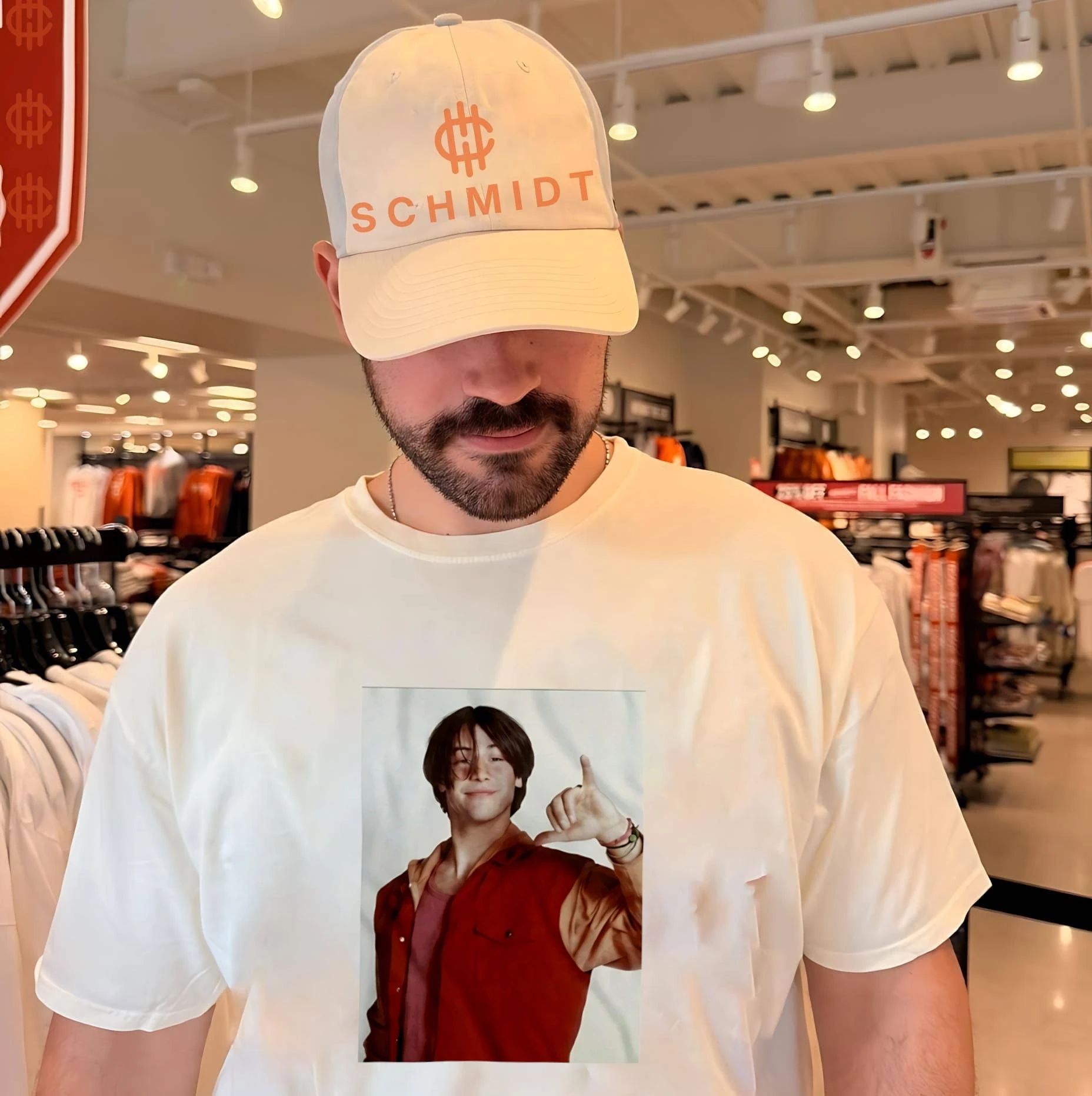 Keanu Reeves Inspired Portrait 90s Actor shirt