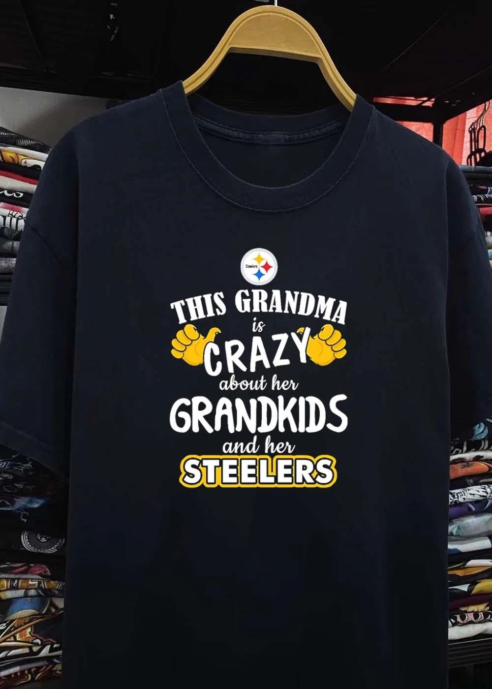 This Grandma Is Crazy About Her Grandkids and Her Steelers shirt