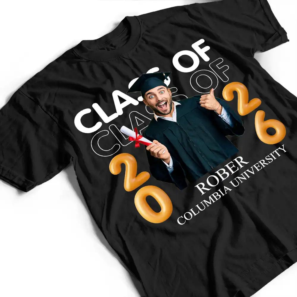Custom Photo A New Chapter Begins Graduation - Personalized T Shirt