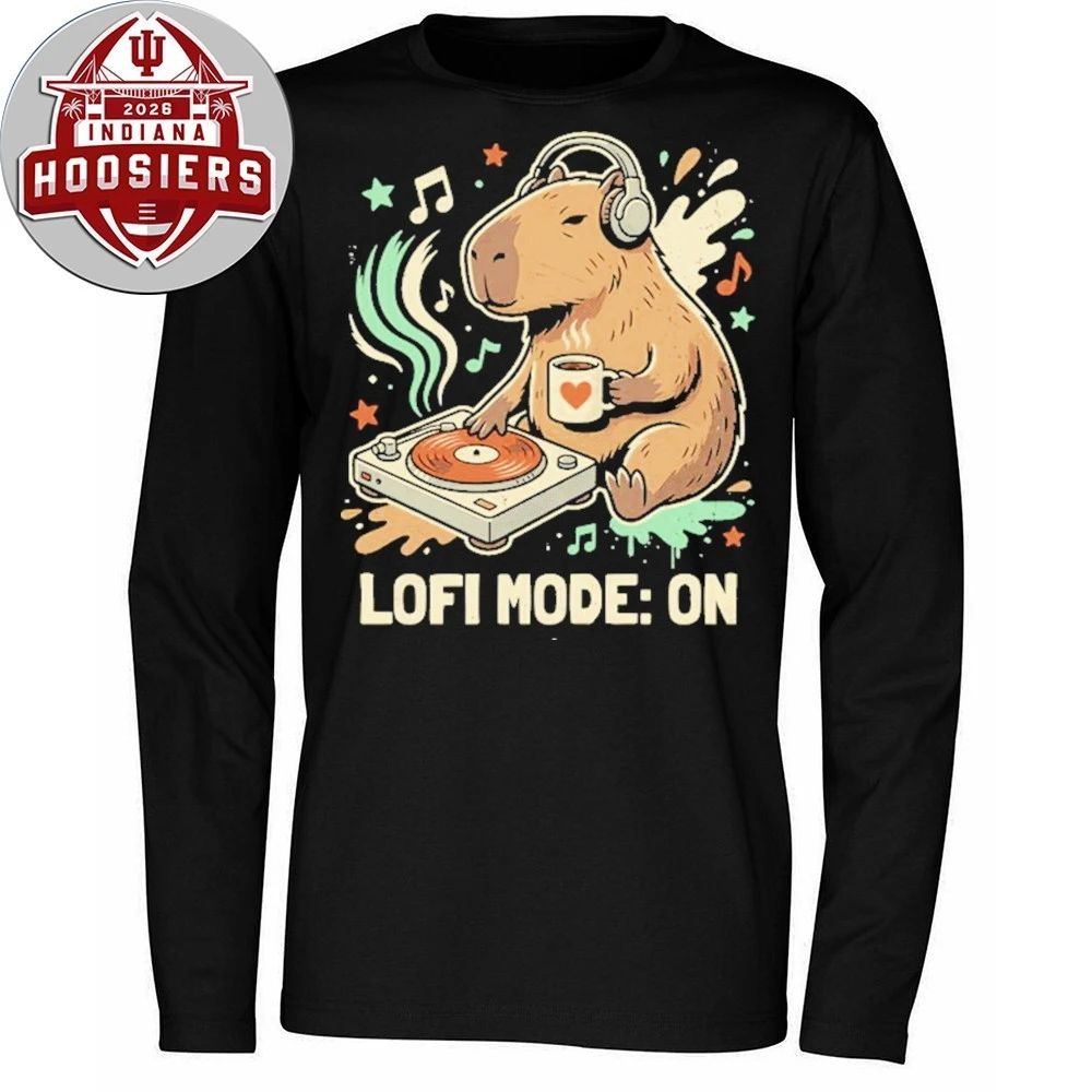 Chill Capybara DJ Retro Aesthetic Shirt
