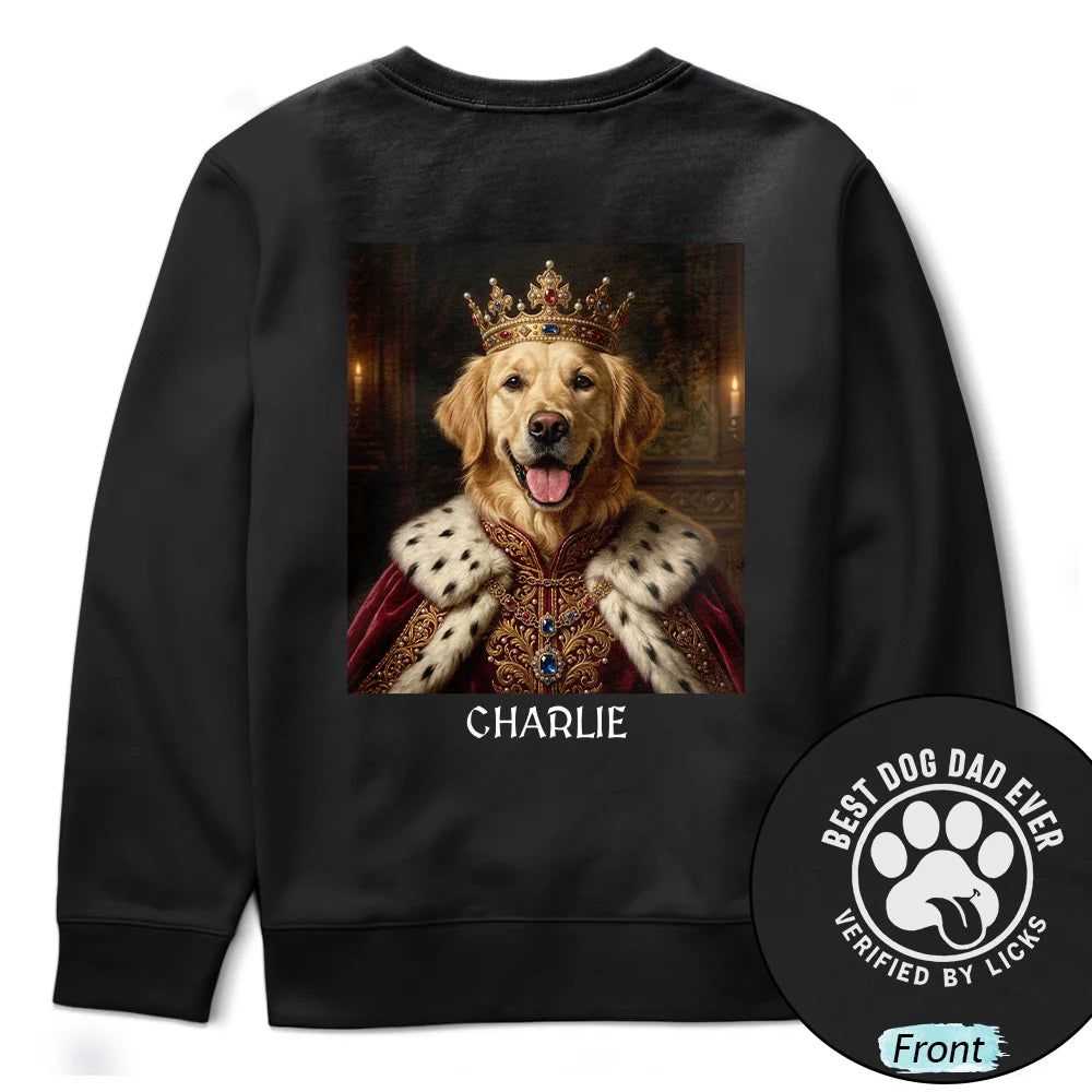 Custom Photo Renaissance Royal Portrait Pet Lover Dog Cat Mom Dad Verified - Personalized T Shirt