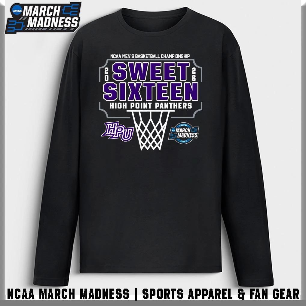 High Point Panthers 2026 NCAA Men’s Basketball Tournament March Madness Sweet Sixteen T-Shirt