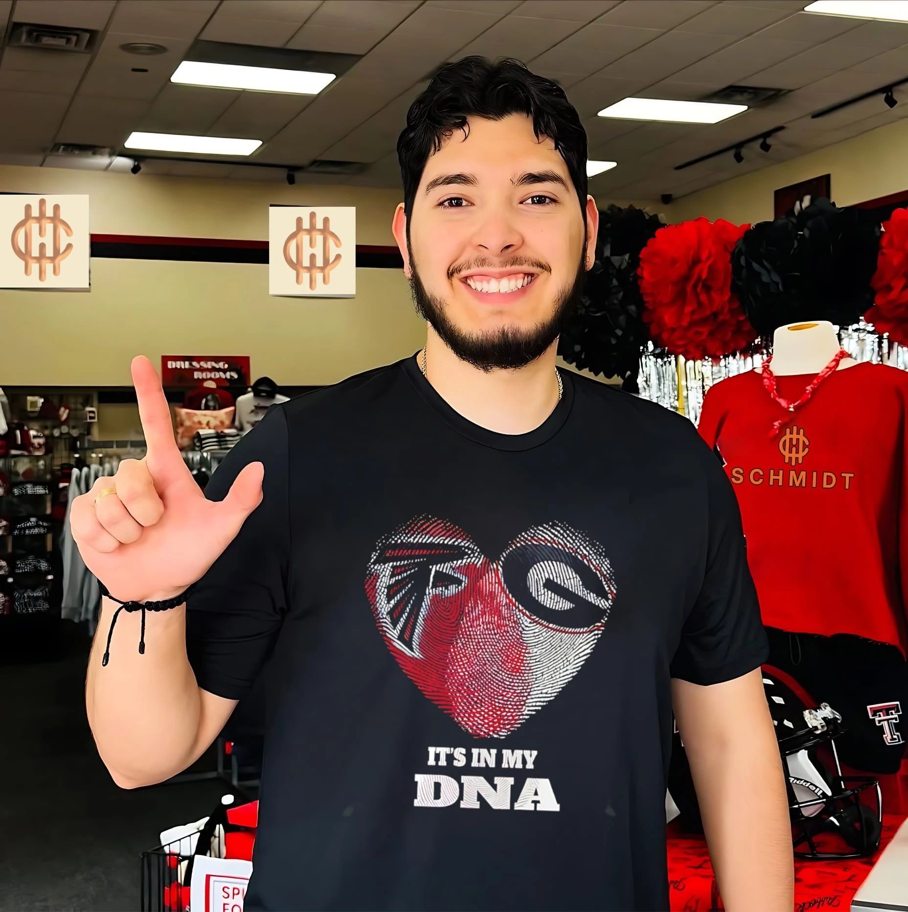 Atlanta Falons and Georgia Bulldogs it’s in my DNA vintage shirt