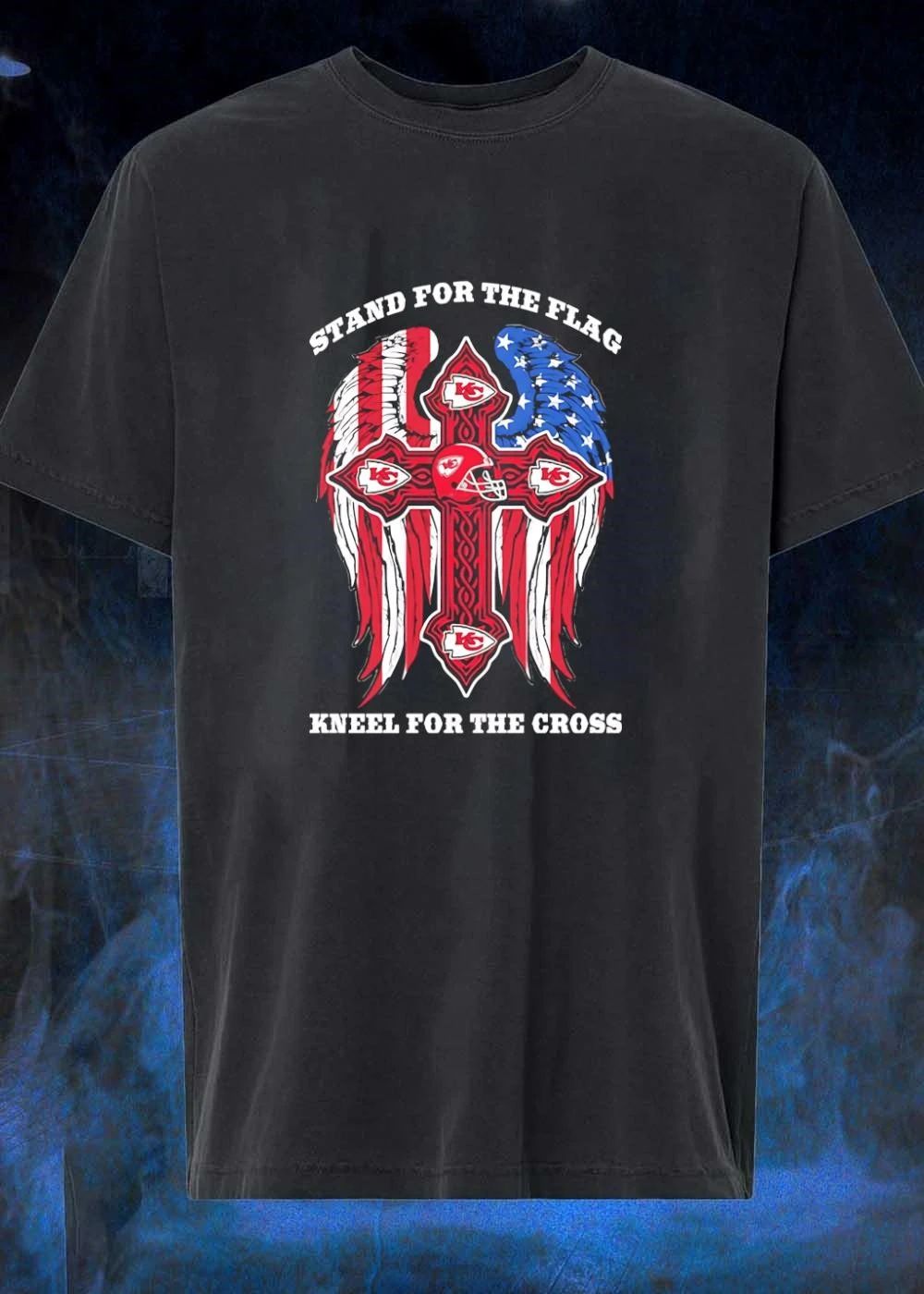 Stand for the Flag Kneel for the Cross Kansas City Chiefs shirt