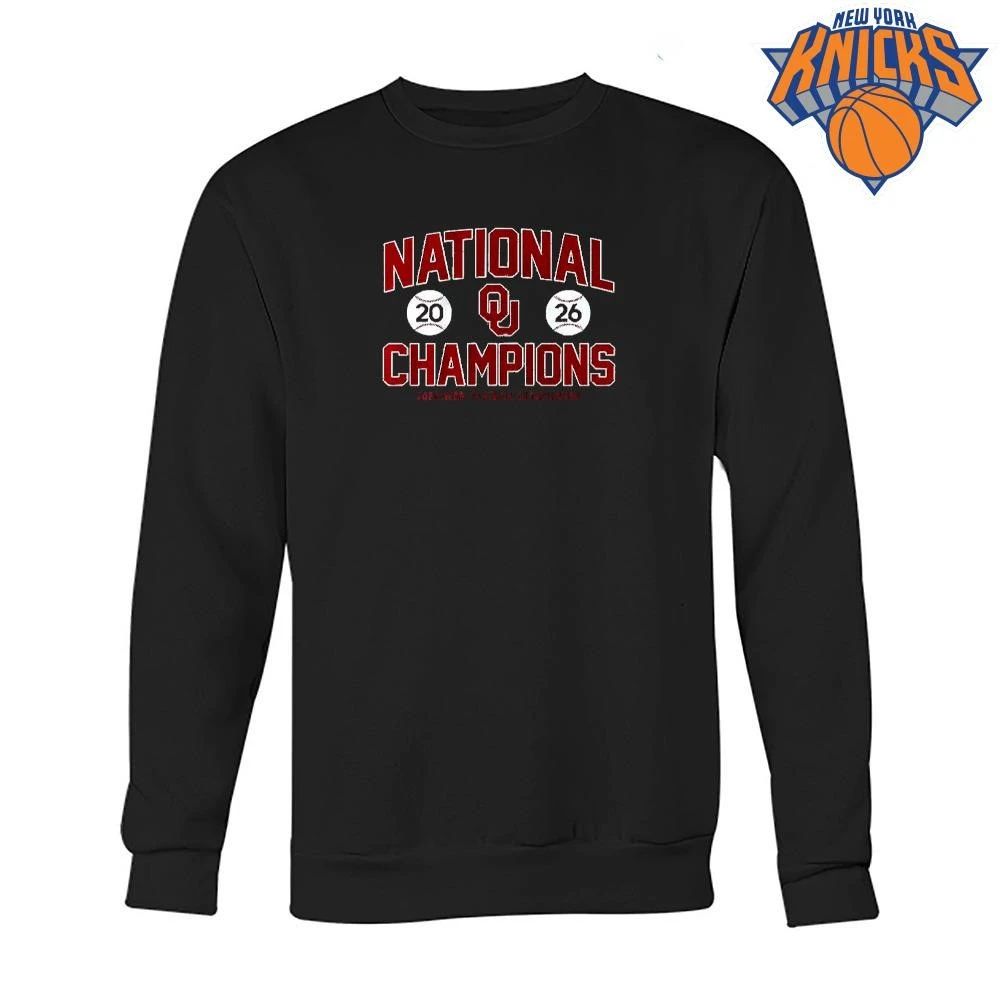 Oklahoma Sooners National 2026 Champions NCAA Baseball Championship shirt