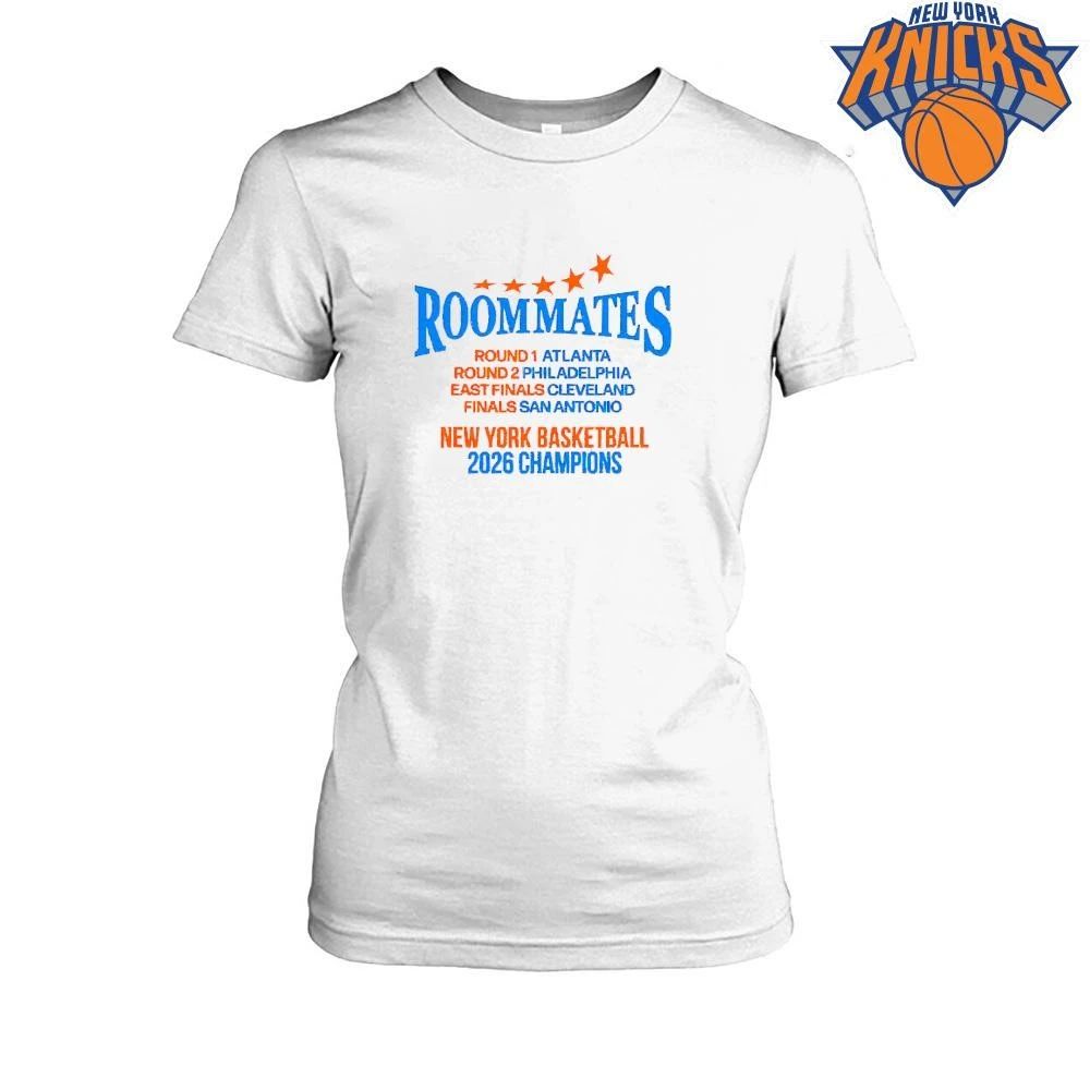 Roommates New York Basketball 2026 Champions Championship Fan Shirt