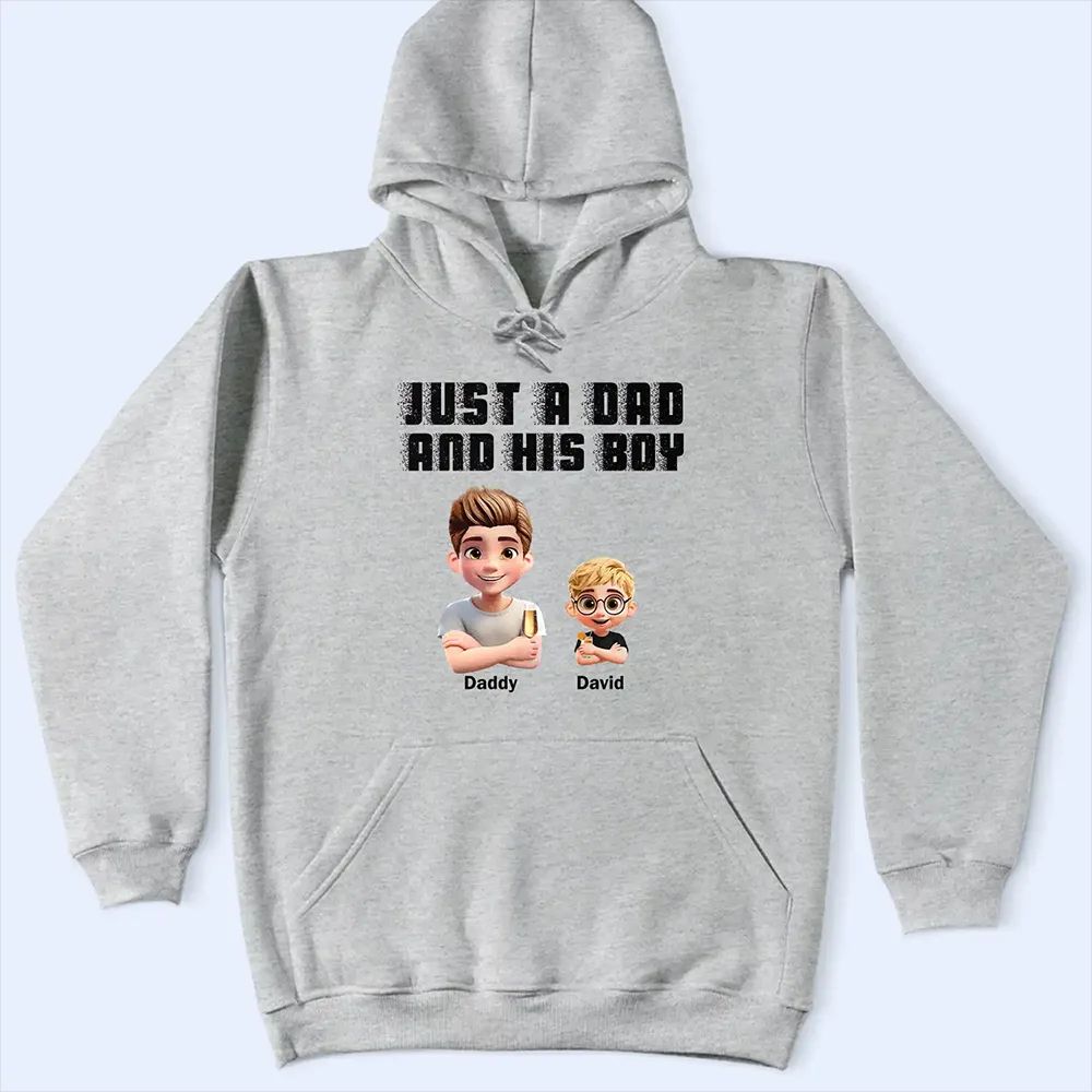 Just A Dad And His Girl Grunge Style - Personalized T Shirt