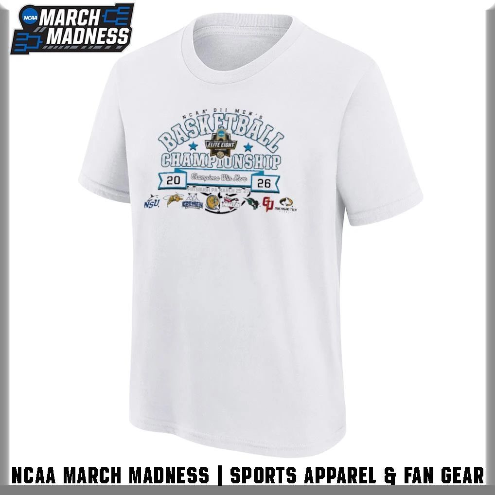 2026 NCAA Division II Men’s Basketball Elite Eight March 25-27 Pittsburgh, PA T-Shirt