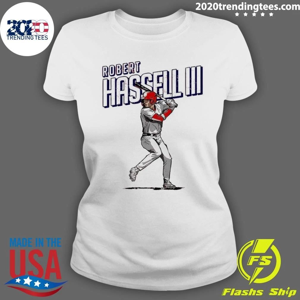 Washington Nationals Baseball Robert Hassell Iii Player Art Print Shirt