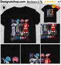 Detroit Tigers Lions Pistons Red Wings Cabrera Sanders Thomas Yzerman Detroit Shirt