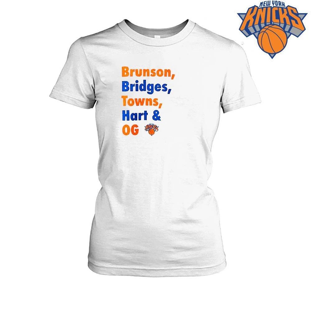 Brunson Bridges Towns Hart OG Knicks Championship Shirt