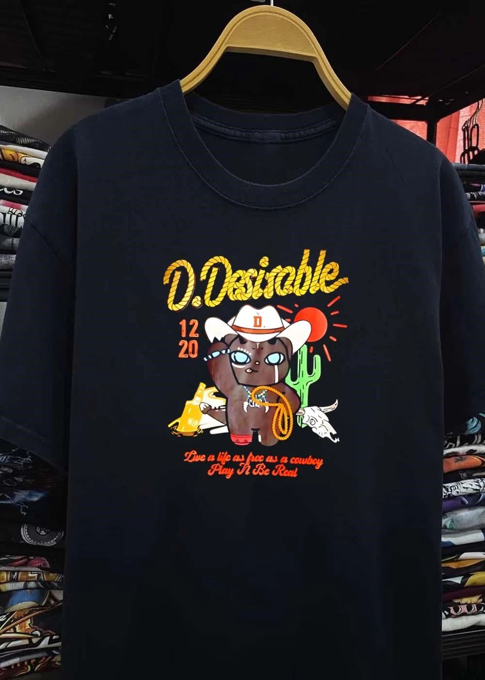 Live a life as free as a cowboy Play N Be Real D Desirable 12 20 Cat T-Shirt