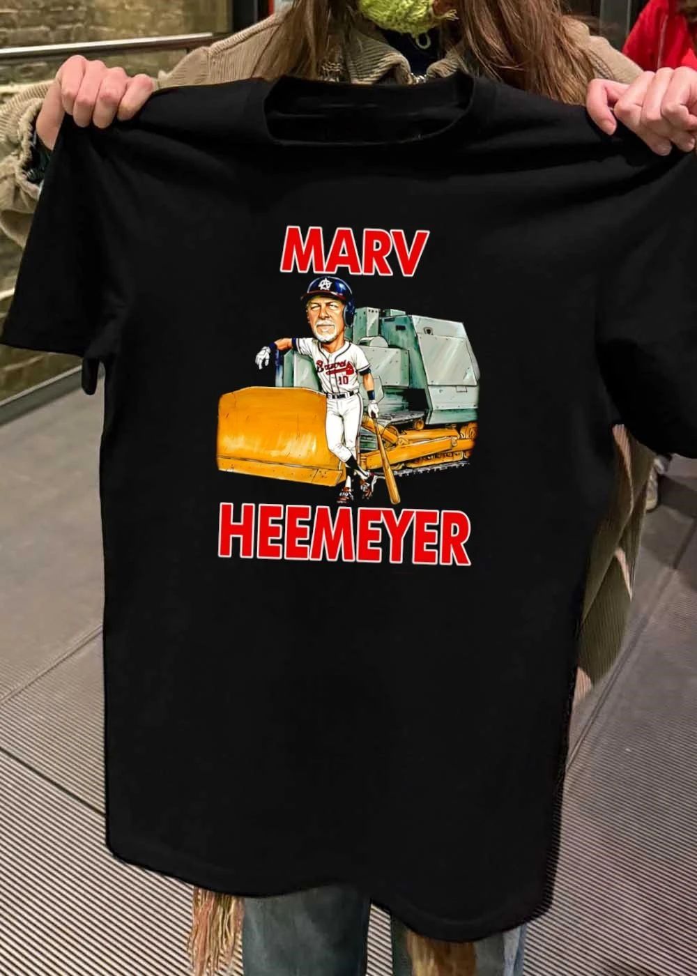 Marv Heemeyer Braves Baseball Player With Bulldozer T-Shirt