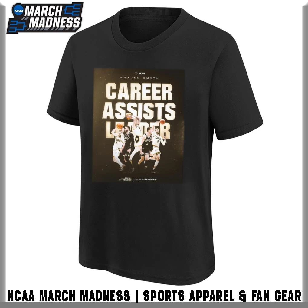 Braden Smith Purdue Basketball 1,083 Career Assist Leader All-Time In NCAA T-Shirt