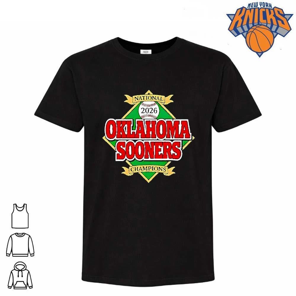 Oklahoma Sooners Baseball Mlb Champions 2026 National Diamond Shirt