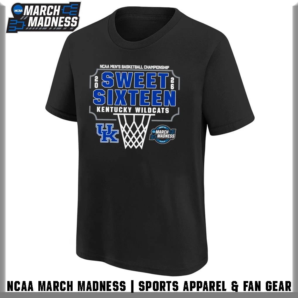Kentucky Wildcats 2026 NCAA Men’s Basketball Tournament March Madness Sweet Sixteen T-Shirt