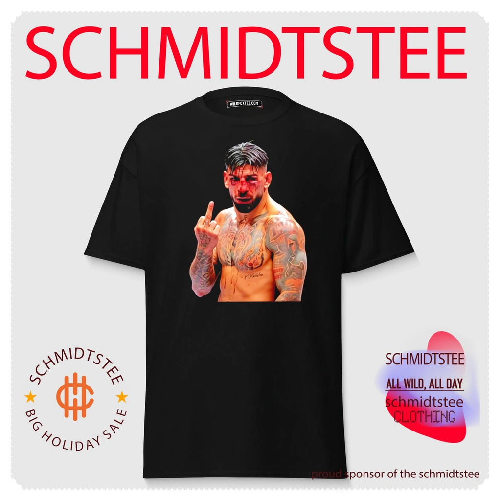 Ilia Topuria UFC Fighter MMA Mixed Martialmiddle finger shirt