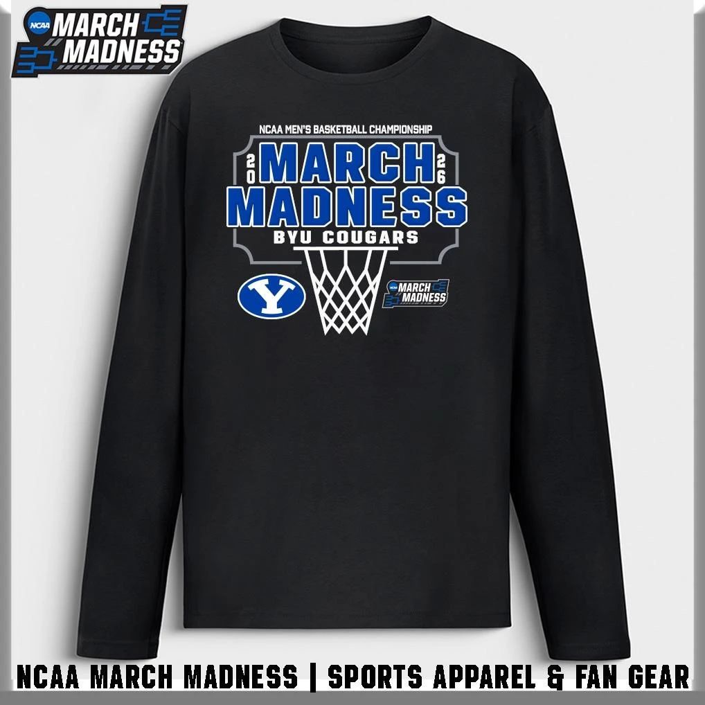 BYU Cougars 2026 NCAA Men’s Basketball Tournament March Madness T-Shirt