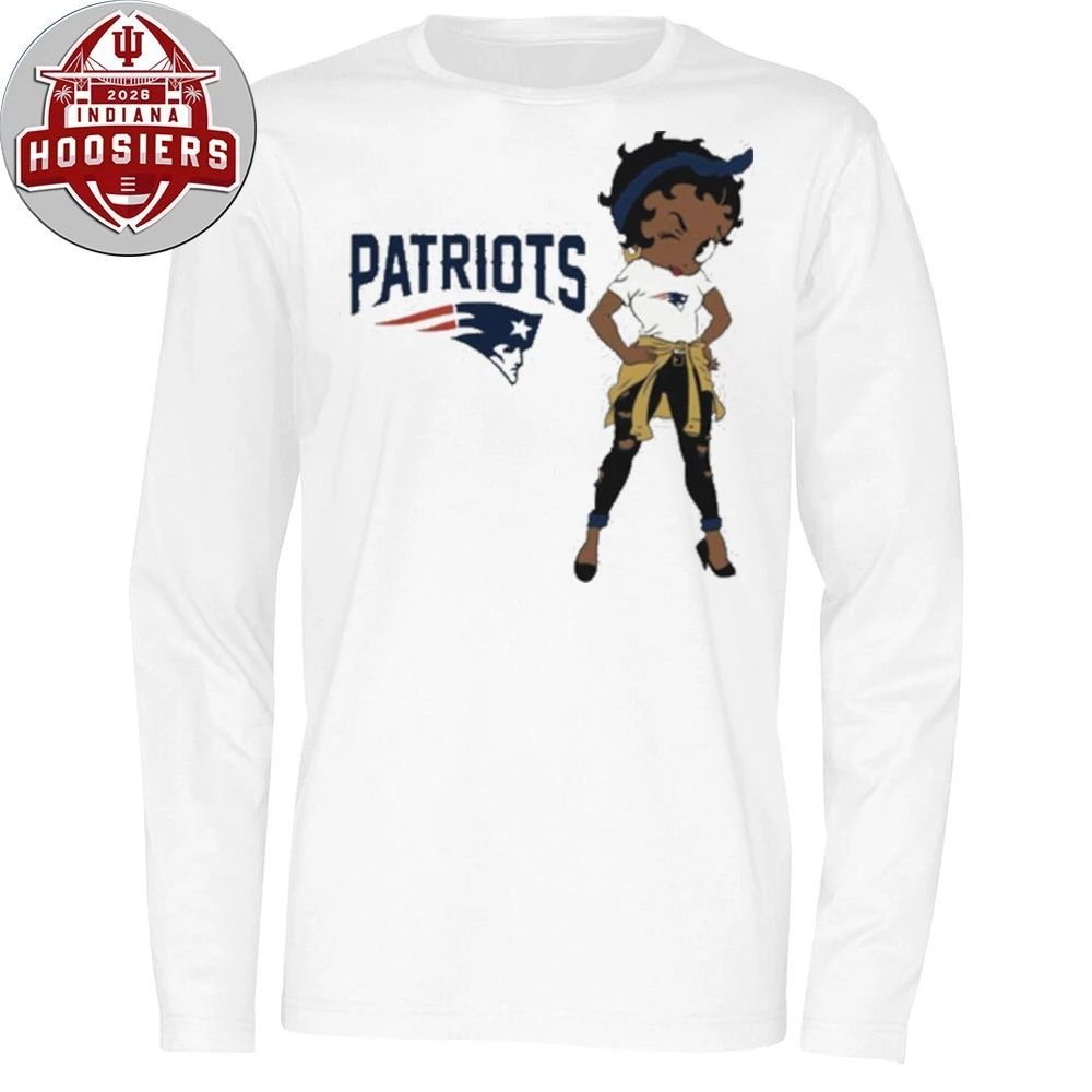 New England Football Girl – Patriot Way Pin-up Logo T-Shirt
