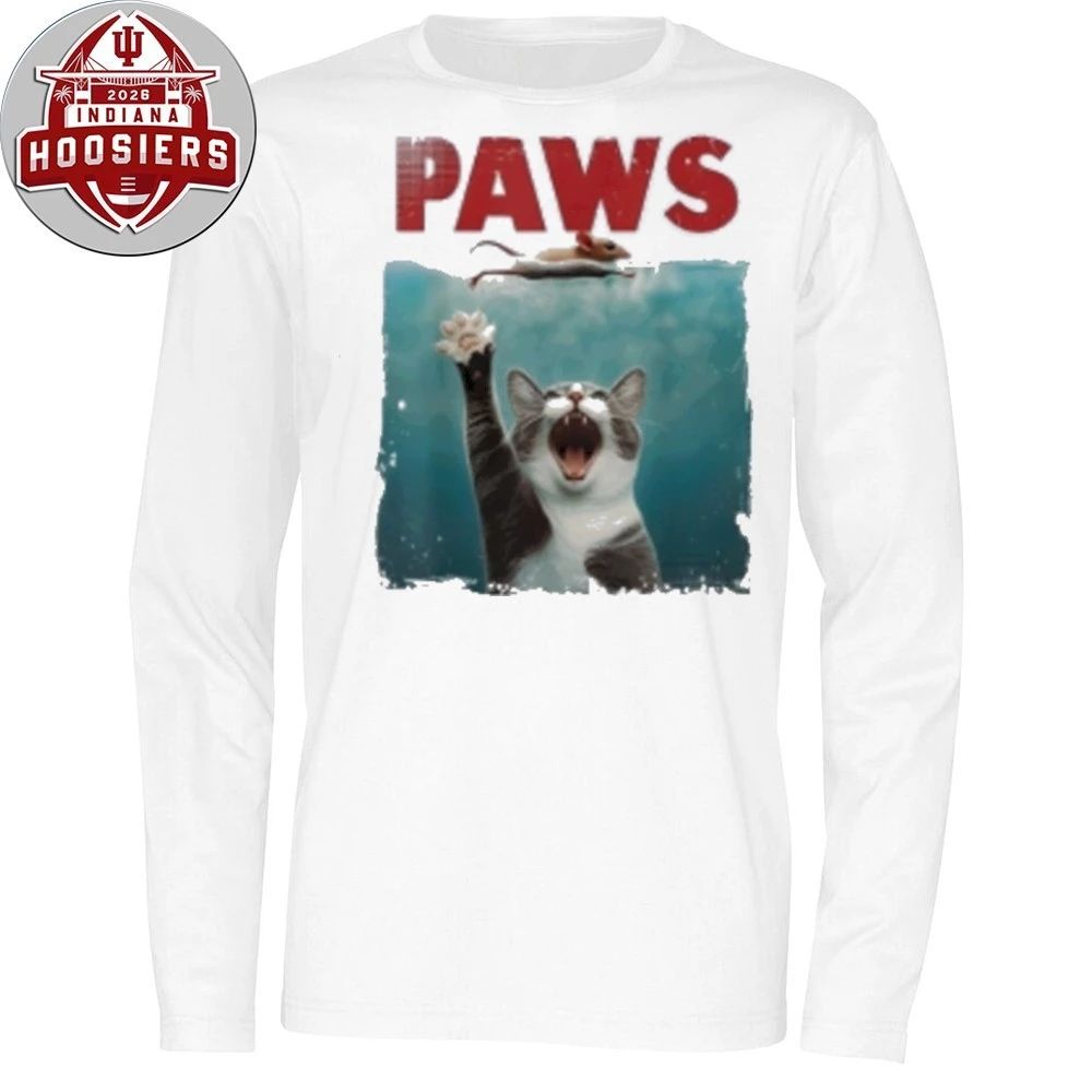 Paws Parody Cat Mouse Humorous Cat Chasing Mouse Kitten Shirt