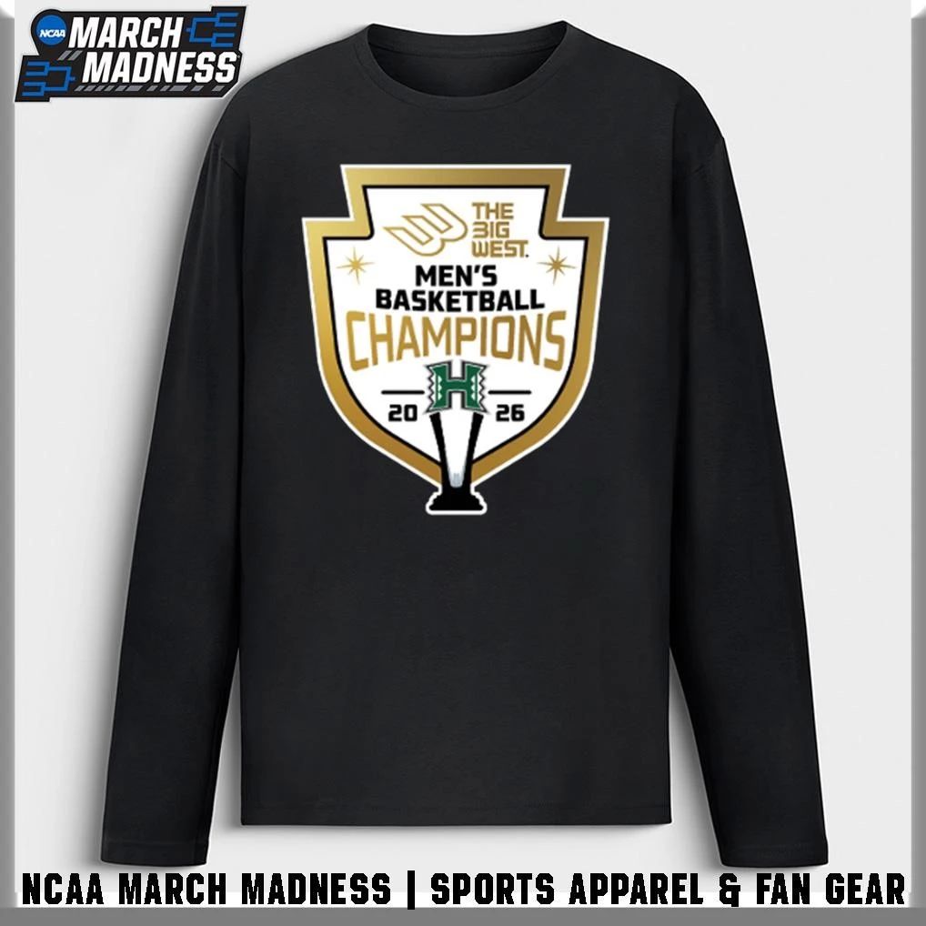 Hawaii Rainbow Warriors 2026 Big West Men’s Basketball Champions T-Shirt