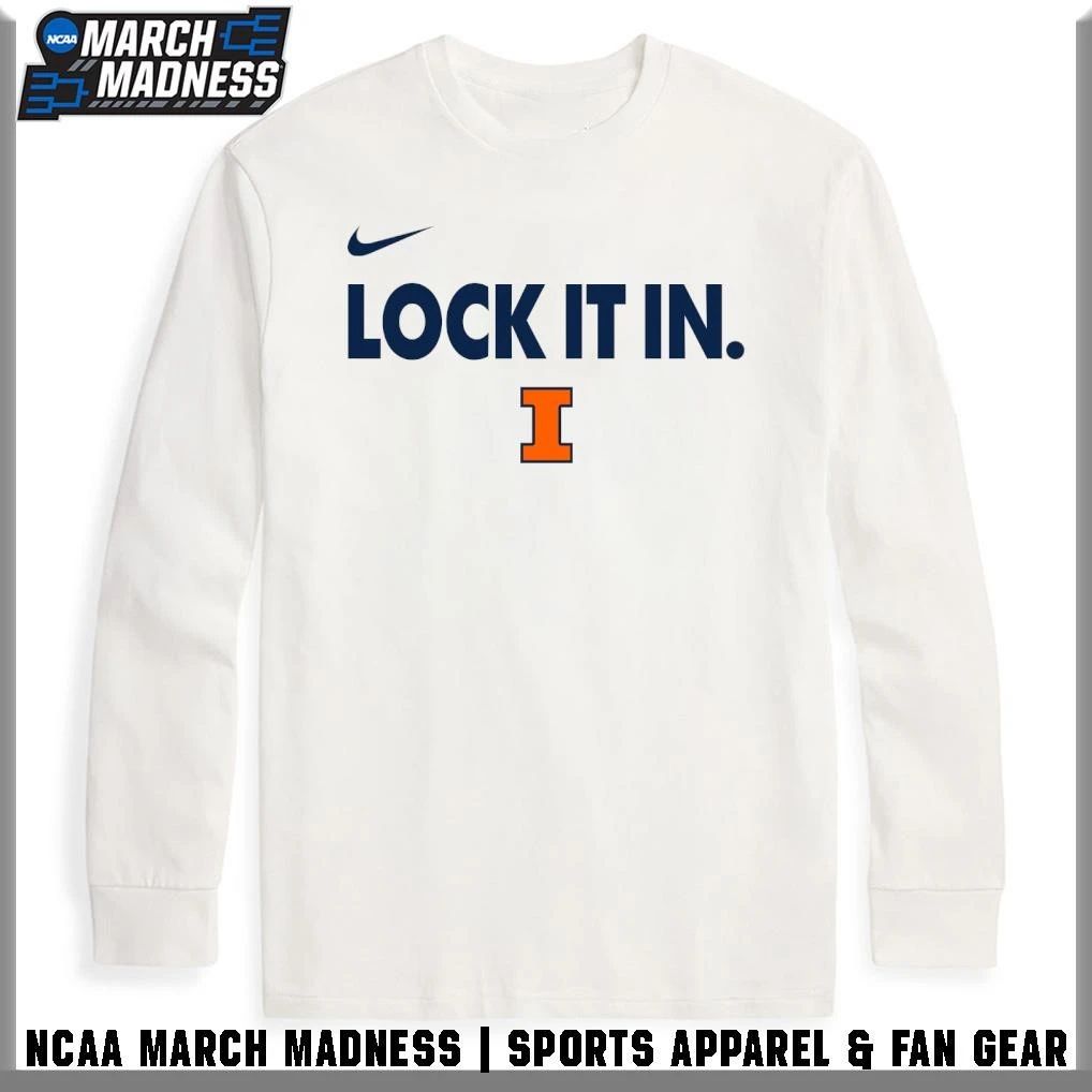 Illinois Fighting Illini Men’s Basketball Lock It In 2026 T-Shirt