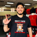 Duct tape can’t fix stupid but it can muffle the sound cartoon cat shirt