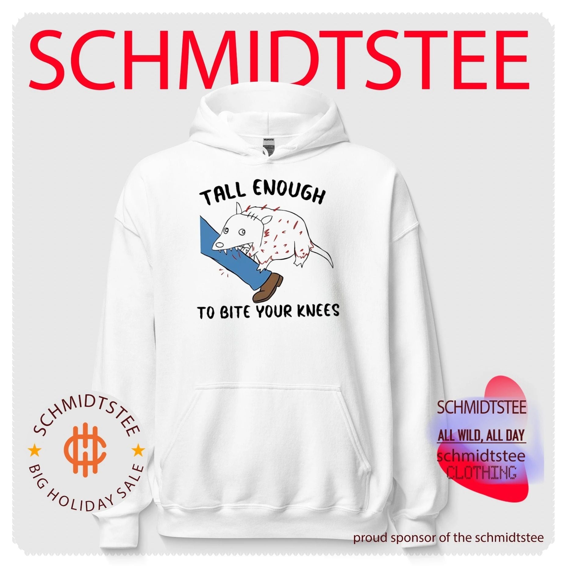 Opossum tall enough to bite your knees shirt