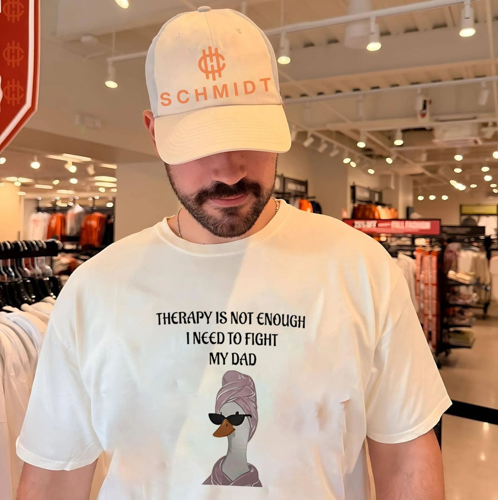 Therapy is not enough I need to fight my dad cartoon goose shirt