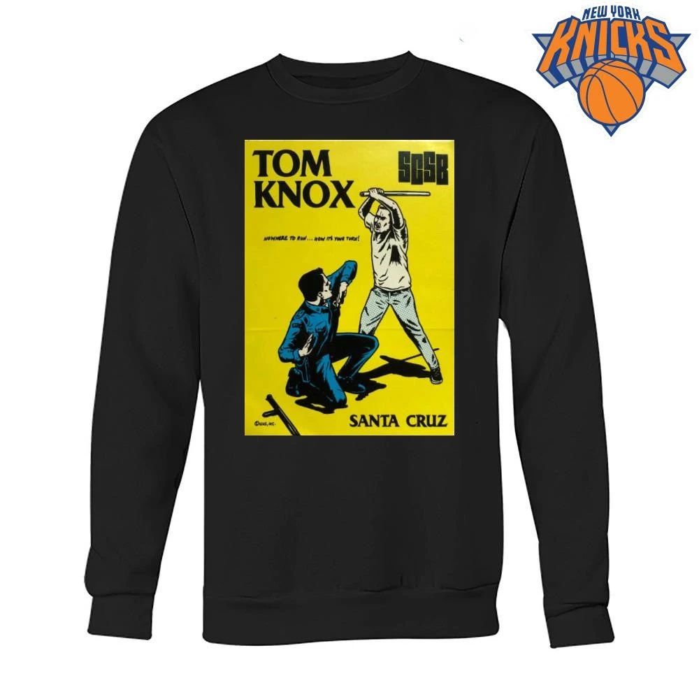 Tom Knox Santa Cruz Skateboard Vintage Comic Book Art Nowhere To Run Now Its Your Turn Pop Art Retro Skate Merch Shirt