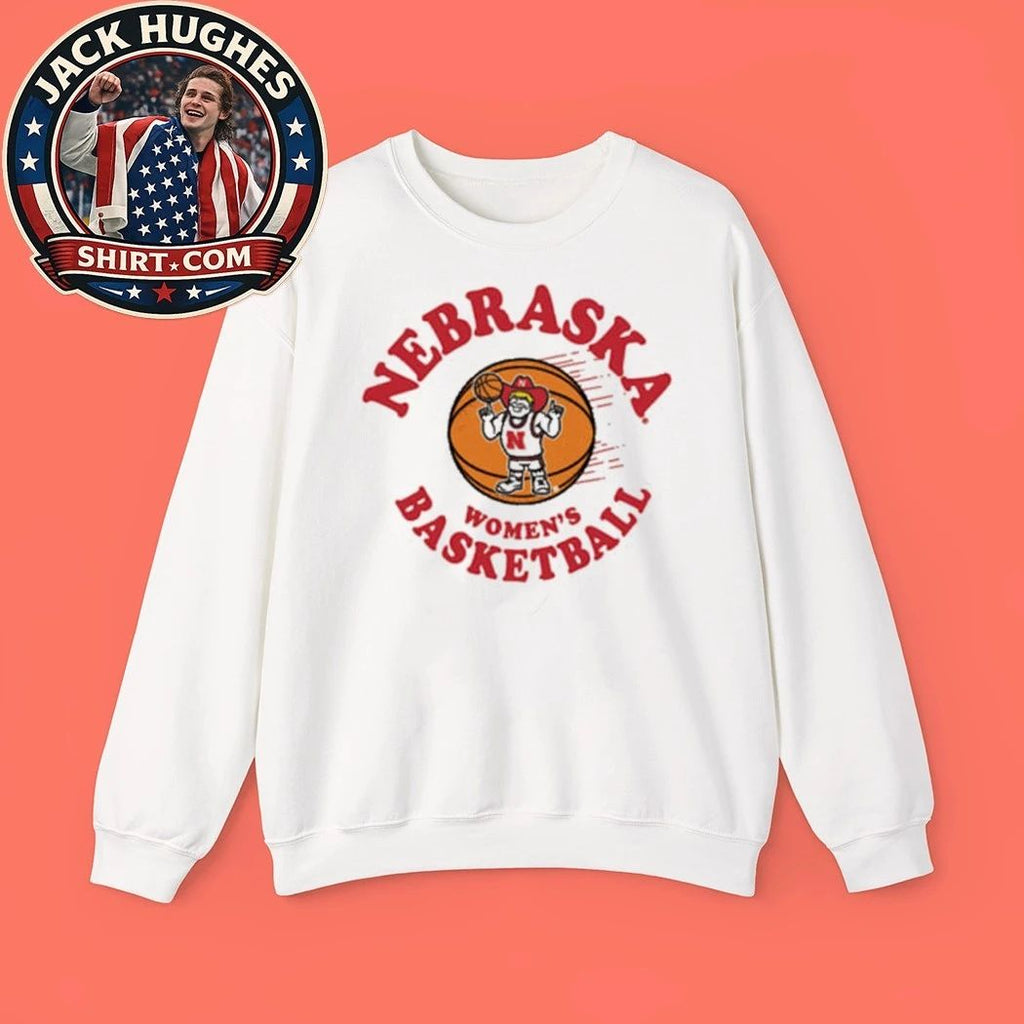 Summit Sportswear Nebraska Cornhuskers White Womens Basketball Herbie Shirt